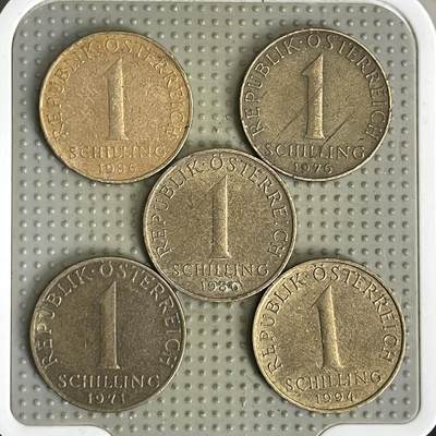 2026年第41场各国散币拍卖（总第191场） - 奥地利1先令5枚