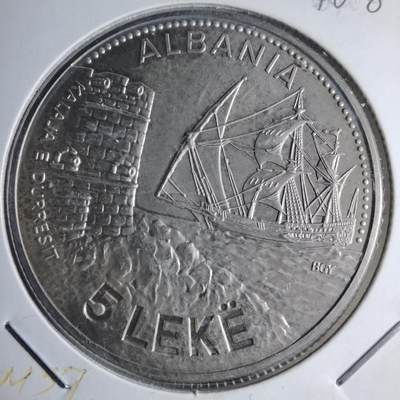 沼泽如烟--第1040场 - 阿尔巴尼亚1987年5列克纪念币