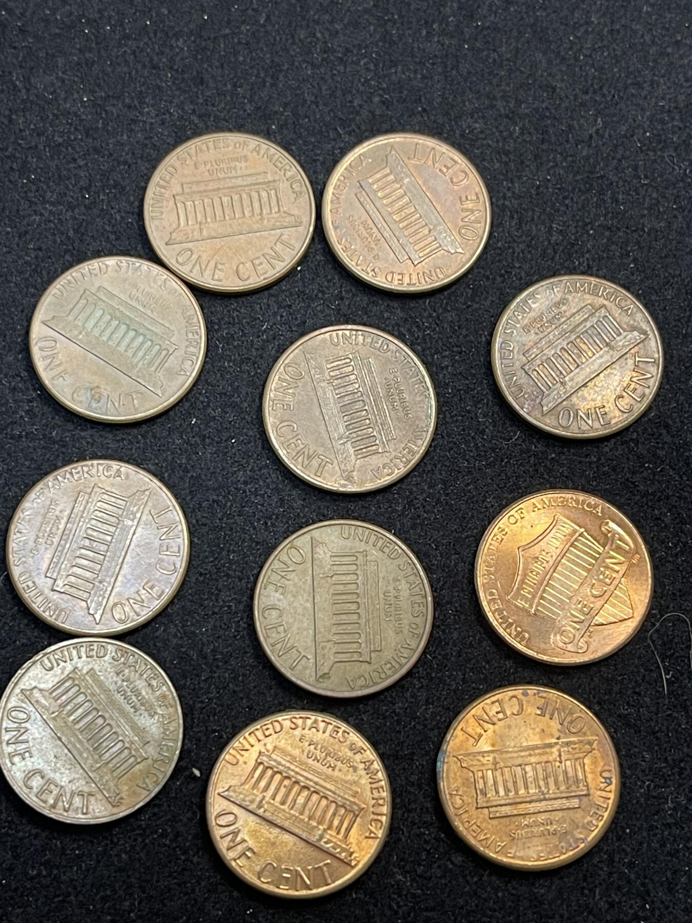 限时免佣！春季钱币邮票杂项专场拍卖-第二期 一美分林肯头硬币 一组10枚