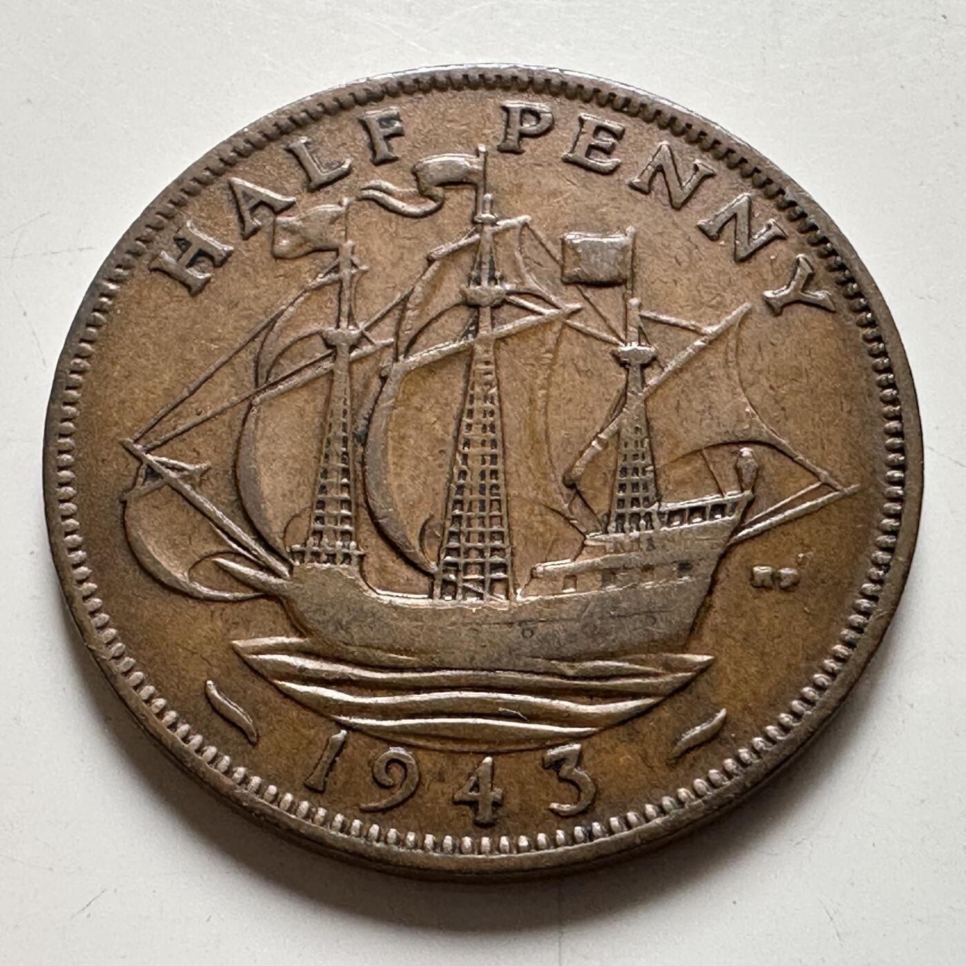 🌹外币初藏🌹🐯2026年第35场   每周二四六晚8️⃣点 接代拍 英国1943年半便士