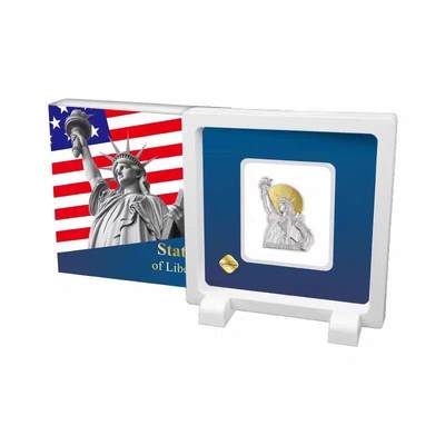 精品币专拍场 - 萨摩亚2026年美国建国250周年自由女神像20分高浮雕纪念铜币礼盒