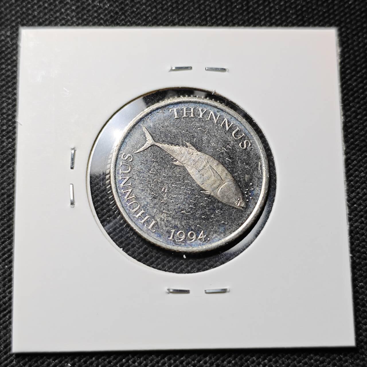 KK钱币收藏小铺  第412期 2月预留时间 周末发货 1994克罗地亚2库纳 偶年份少见