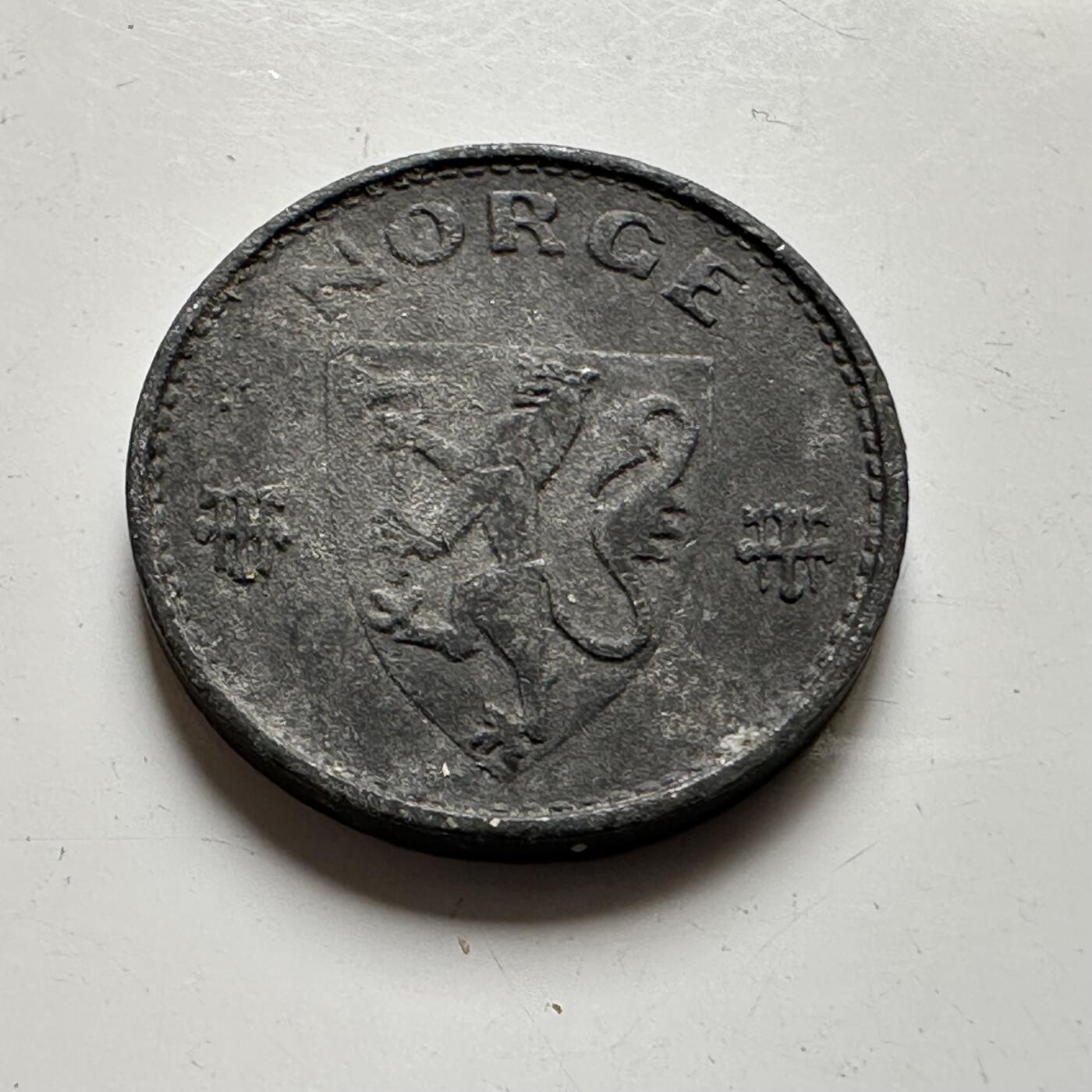 🌹外币初藏🌹🐯2026年第35场   每周二四六晚8️⃣点 接代拍 德占挪威1941年10欧尔 锌币