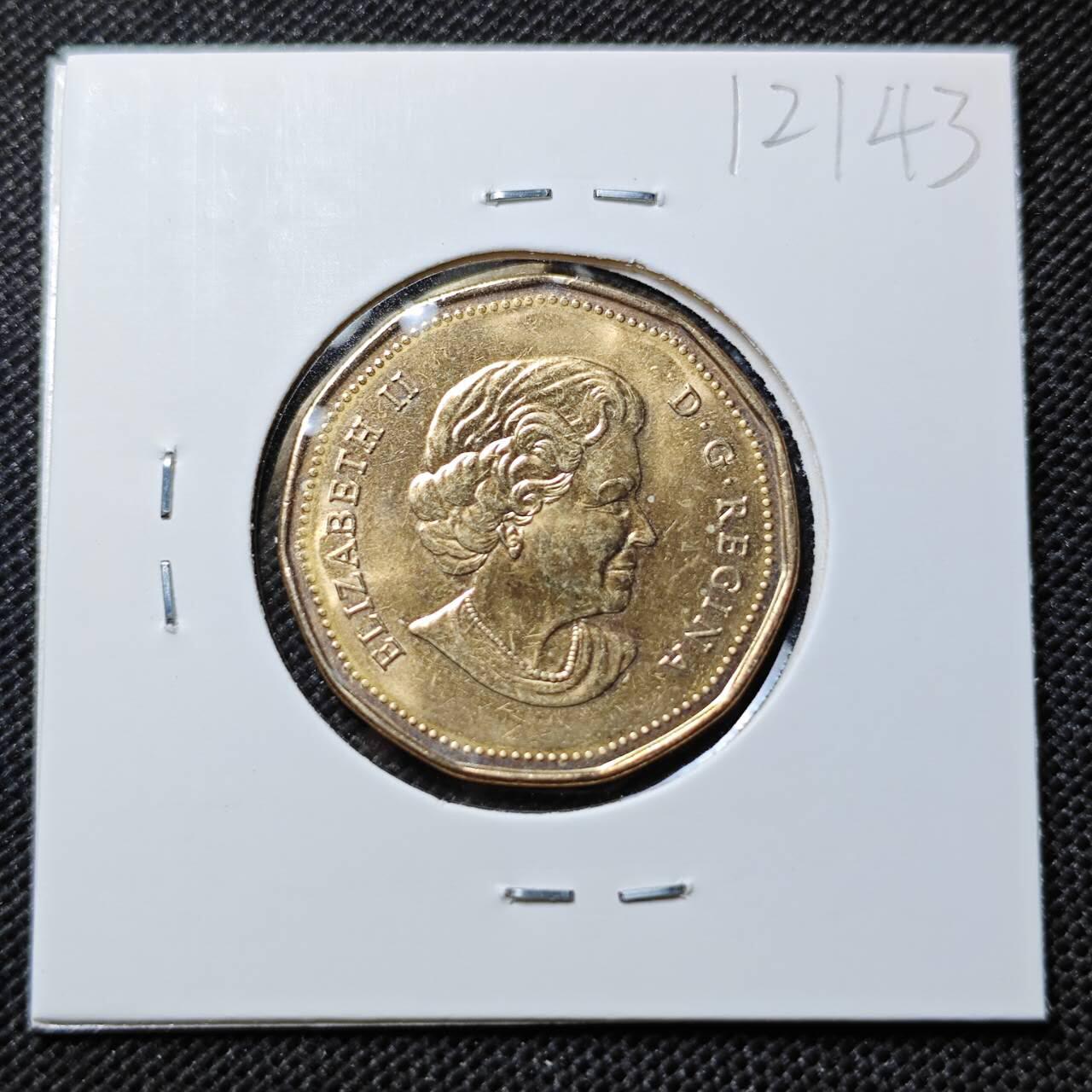 KK钱币收藏小铺  第412期 2月预留时间 周末发货 2004加拿大1元 纪念币