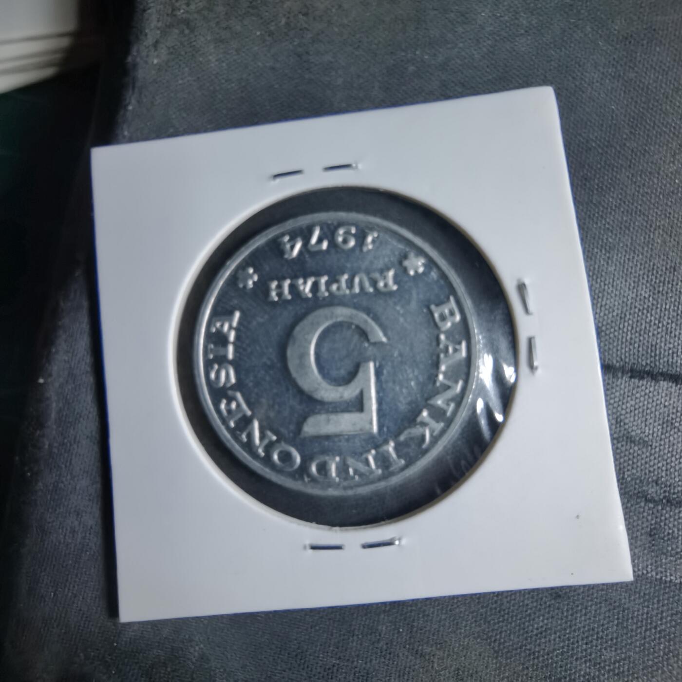 沼泽如烟--第1040场 印度尼西亚1974年5卢比