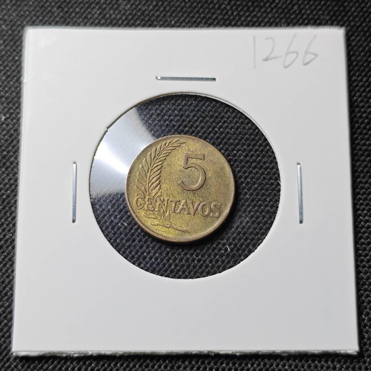 KK钱币收藏小铺  第412期 2月预留时间 周末发货 1963秘鲁5分 