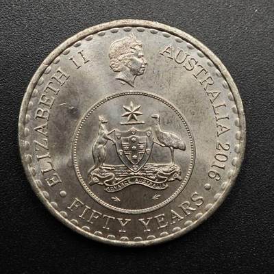 【淘币小摊】实时拍第八百八十六拍   散币场    每周一统一发货 - 澳大利亚2016年货币50周年20分纪念币