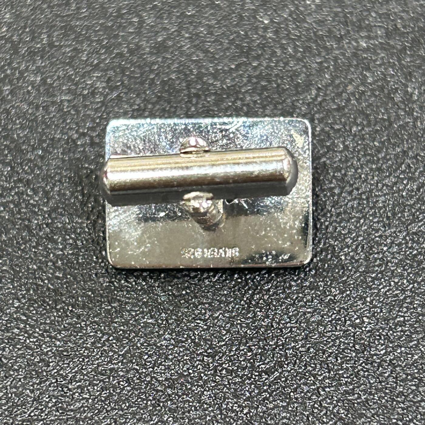 西秦中古拍卖第八十二期  海外回流纯银袖扣 有银标 重5克