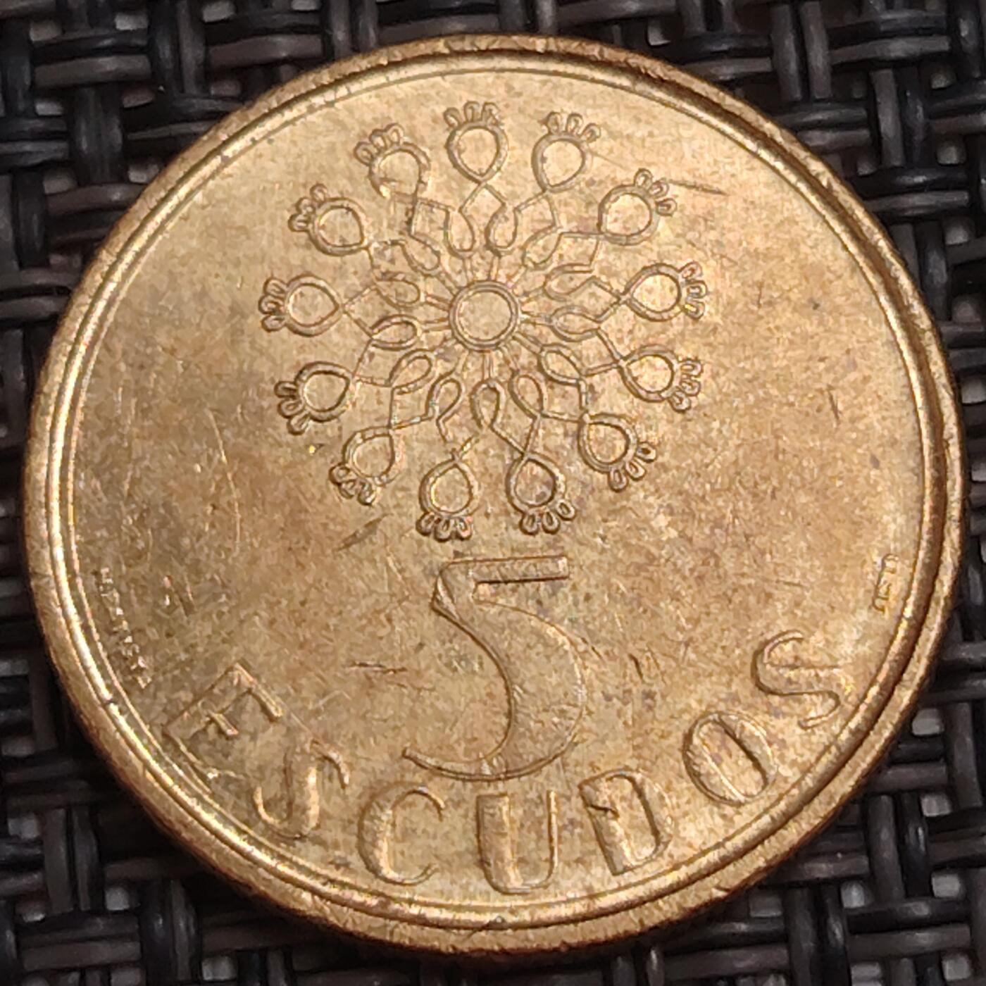 布加迪🐬～世界钱币(上海)🌾第 286 期 /  各国套币和散币 葡萄牙🇵🇹 1987年 5埃斯库多