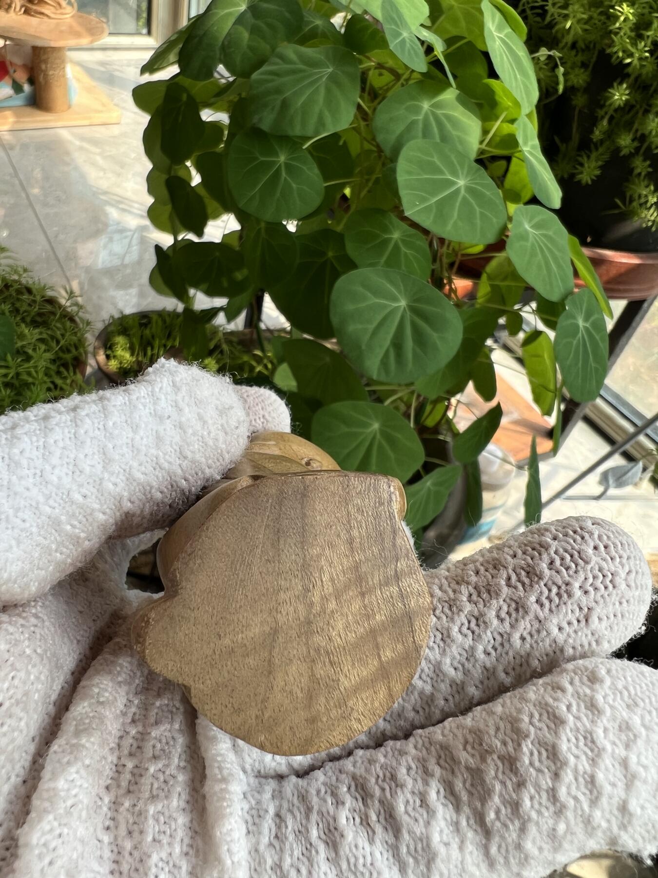 零元拍：金丝楠 精工 小师父 雕件手把件，满手留香金丝流溢。80MM