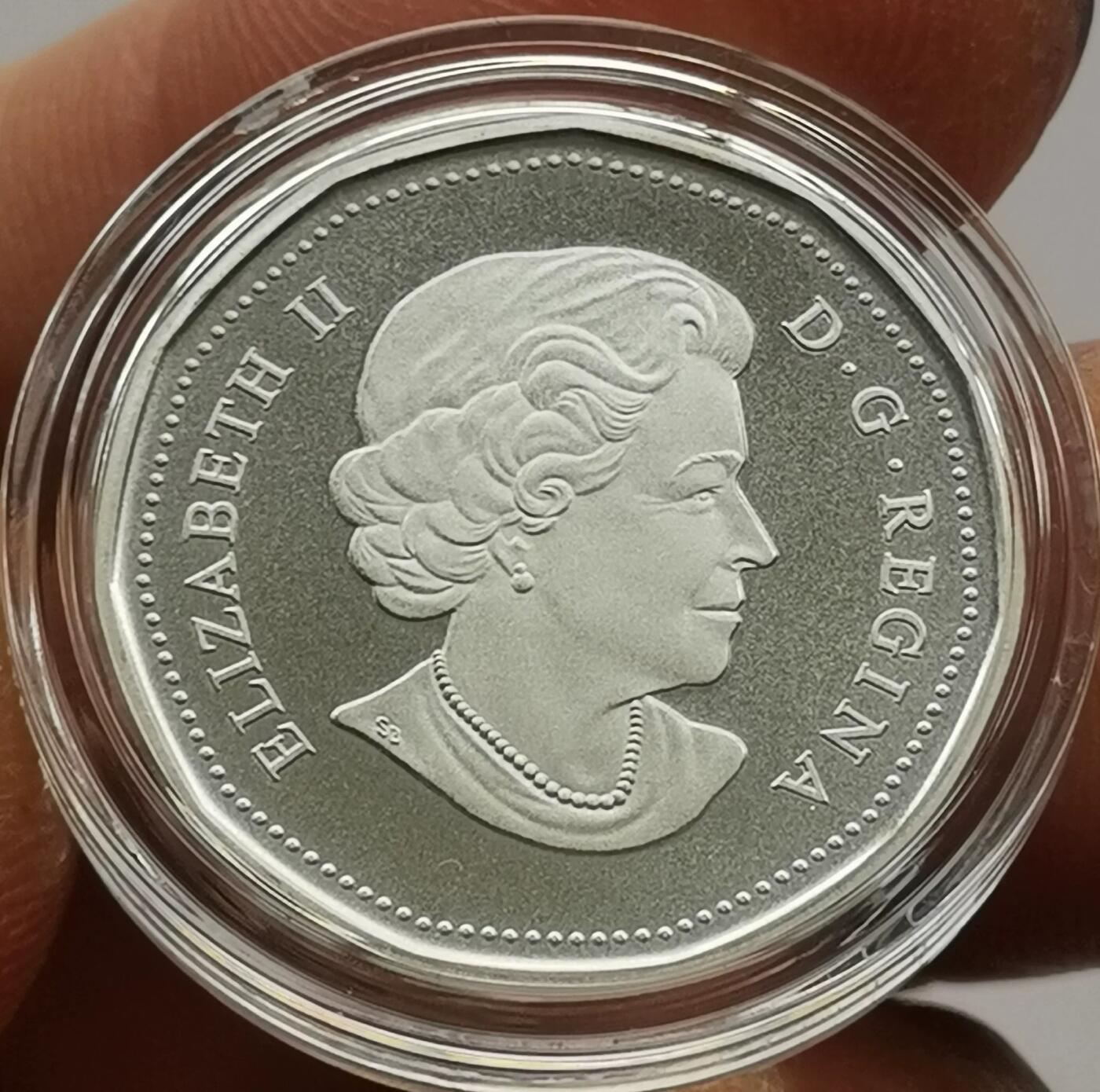 精品币专拍场 999纯银原盒证 加拿大2012年1元银币 潜鸟25周年动物纪念币7.89g