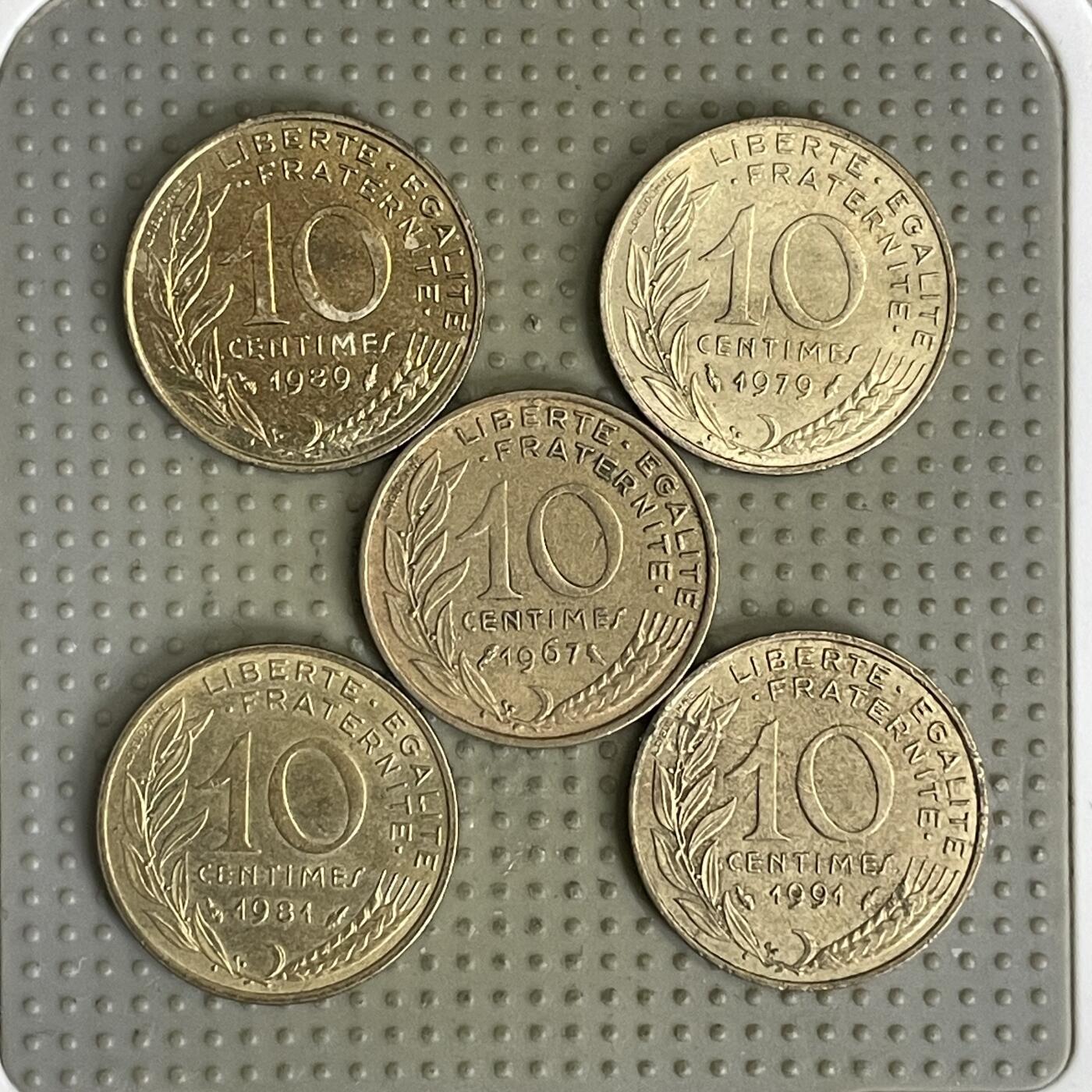 2026年第41场各国散币拍卖（总第191场） 法国10生丁5枚