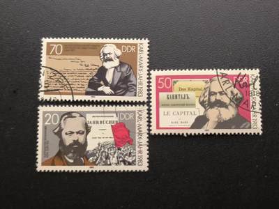 云宸嘉赏-勋臻文献佳藏优品精选场次（低佣 一元一手 转发佣金红包） - 民主德国纪念卡尔・马克思逝世百年一套 