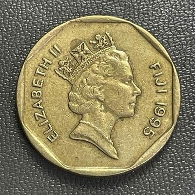 回流0406 - 斐济1995年1元 传统武器War Club（战棍）