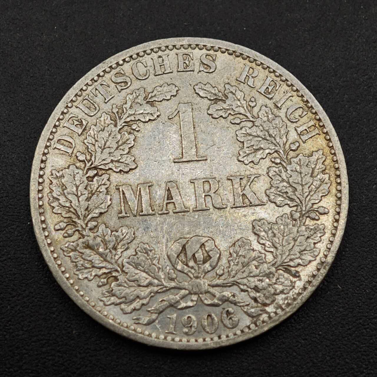 【淘币小摊】实时拍第八百八十五拍   小银币场    每周一统一发货 德国1906年长翅1马克银币