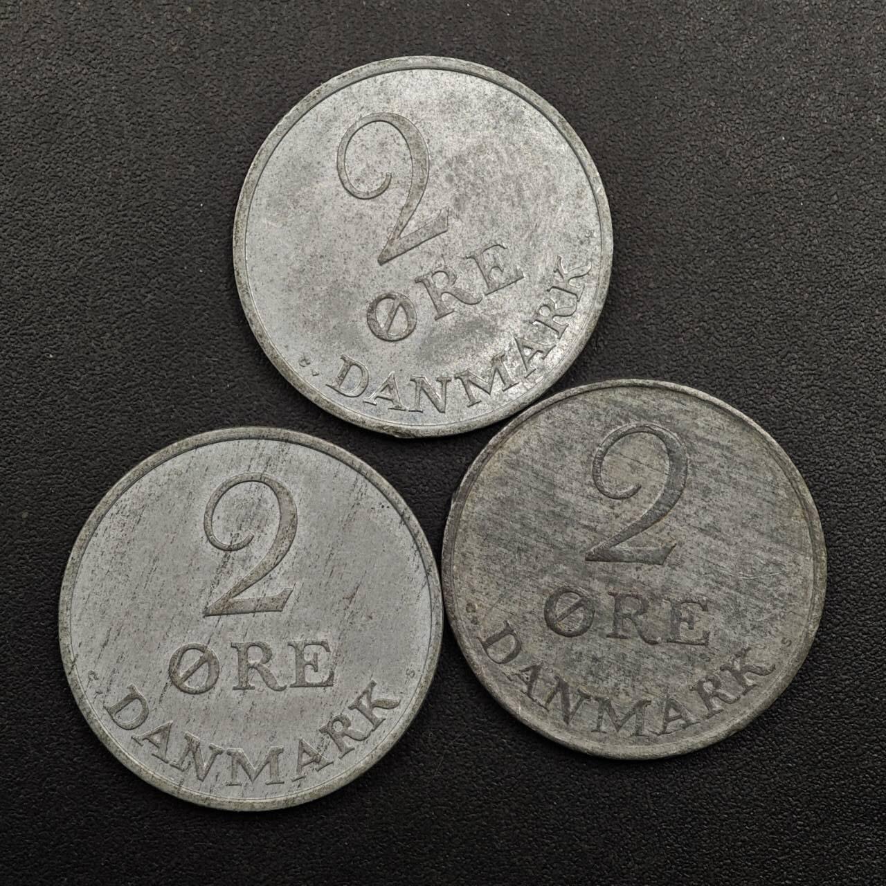 【淘币小摊】实时拍第八百八十六拍   散币场    每周一统一发货 丹麦2欧尔锌币3枚