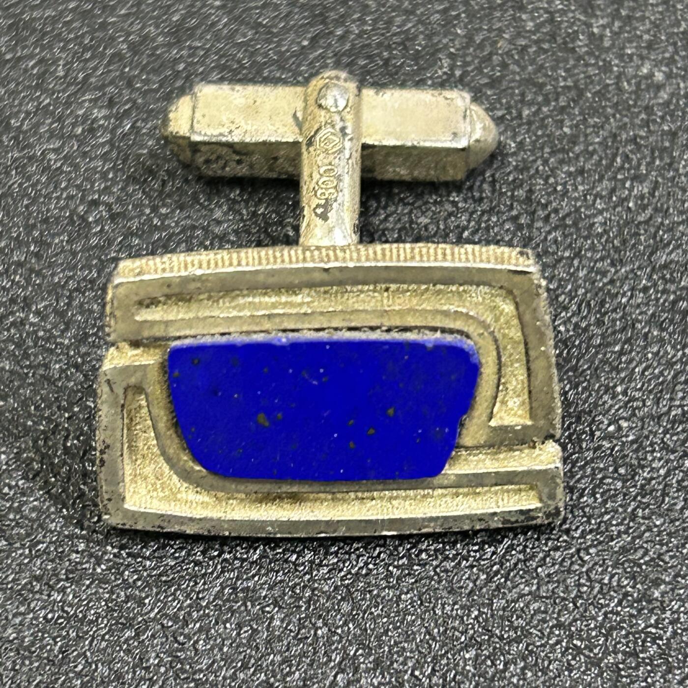 西秦中古拍卖第八十二期  海外回流纯银袖扣 有银标 重7.6克