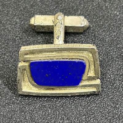 西秦中古拍卖第八十二期  - 海外回流纯银袖扣 有银标 重7.6克