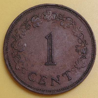 布加迪🐬～世界钱币(上海)🌾第 286 期 /  各国套币和散币 - 马耳他🇲🇹 1972年 1分