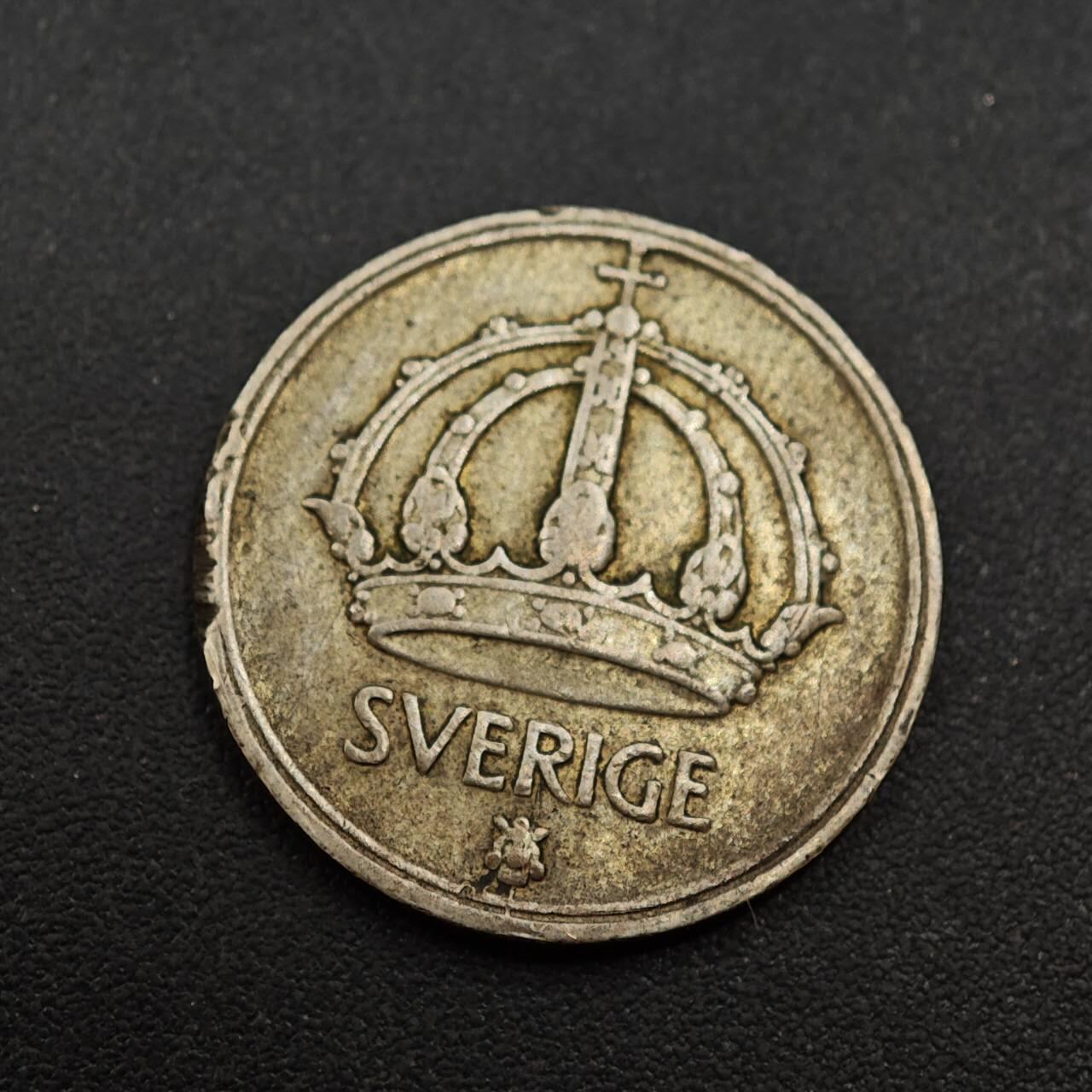 【淘币小摊】实时拍第八百八十五拍   小银币场    每周一统一发货 瑞典1944年25欧尔银币