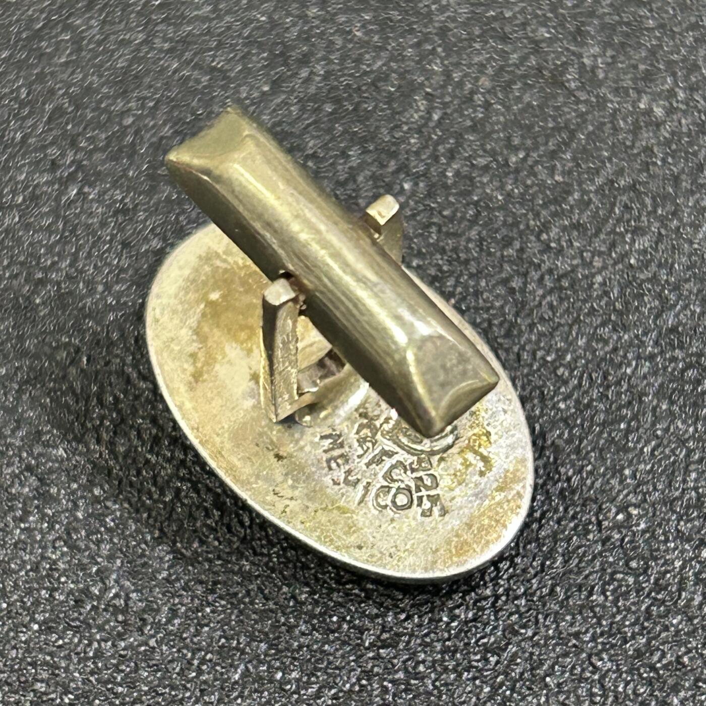 西秦中古拍卖第八十二期  海外回流纯银袖扣 有银标 重4.2克