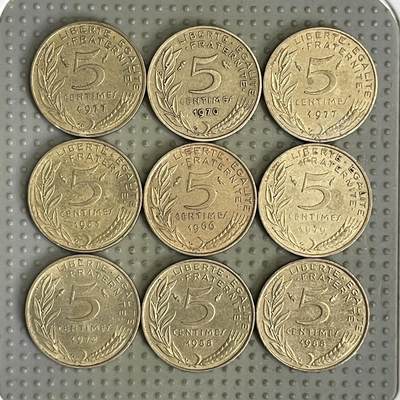 2026年第41场各国散币拍卖（总第191场） - 法国5生丁9枚