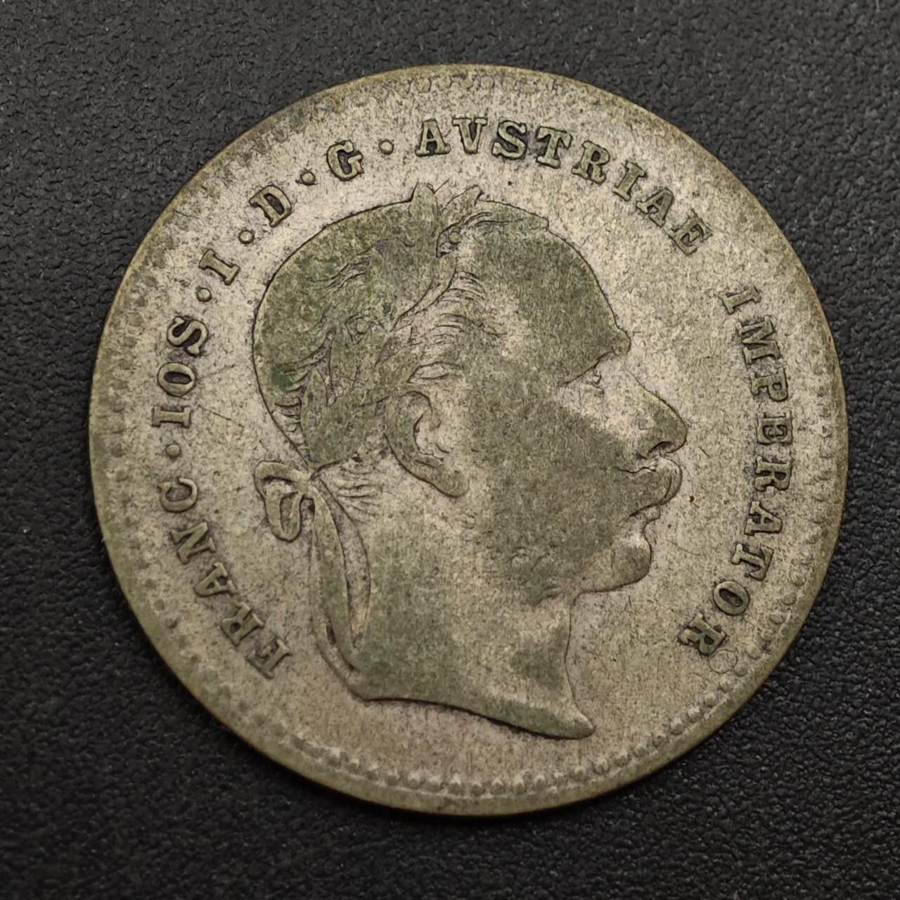 【淘币小摊】实时拍第八百八十五拍   小银币场    每周一统一发货 奥地利1868年20克鲁泽银币