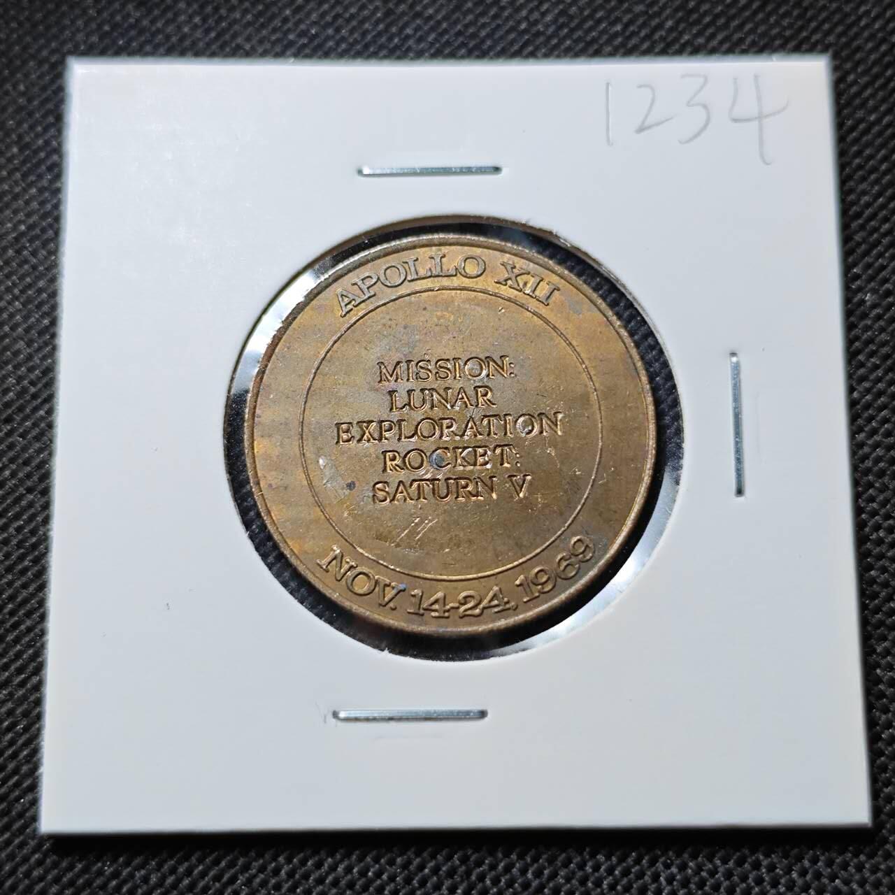 KK钱币收藏小铺  第412期 2月预留时间 周末发货  美国航天纪念铜章