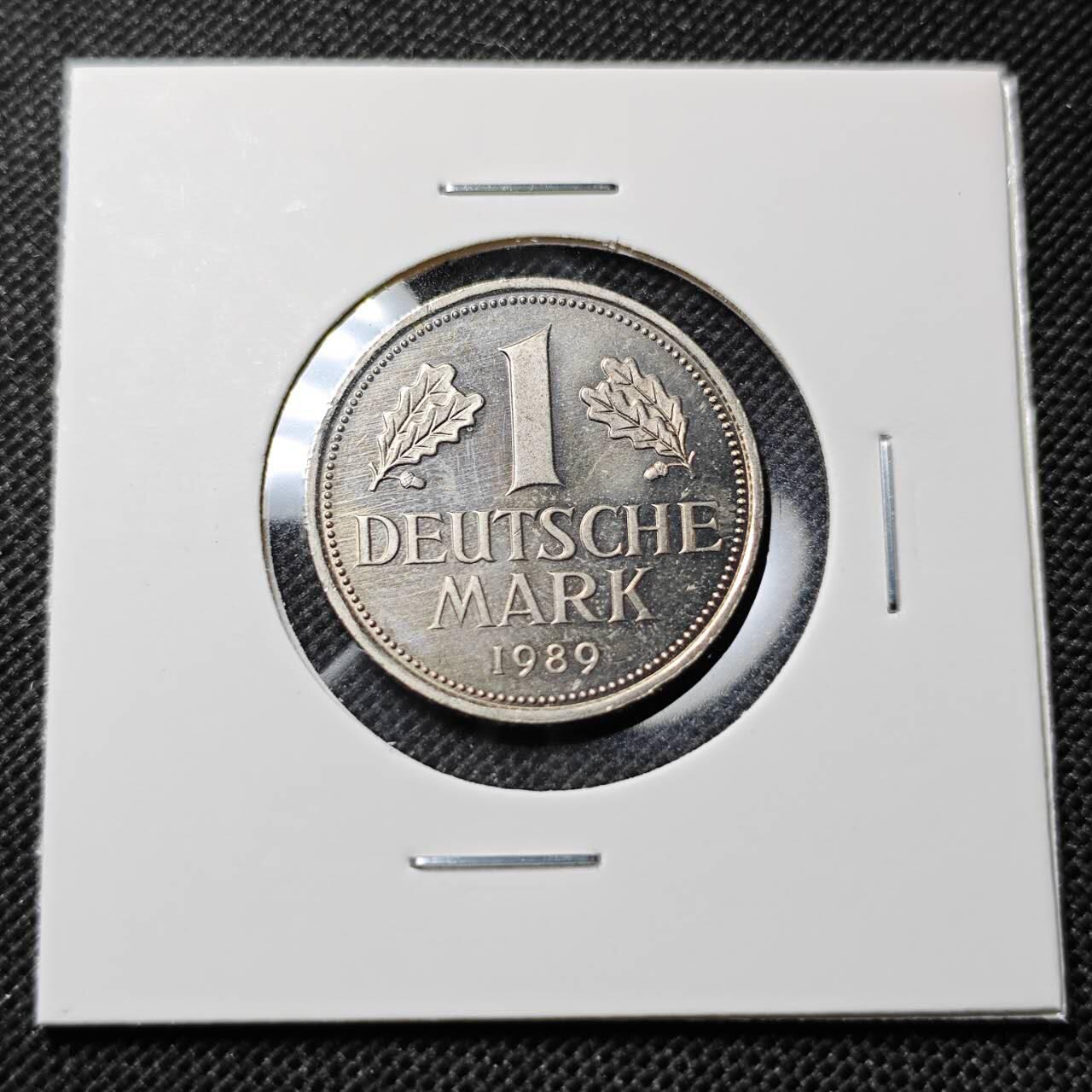 KK钱币收藏小铺  第412期 2月预留时间 周末发货 1989联邦德国1马克 好品