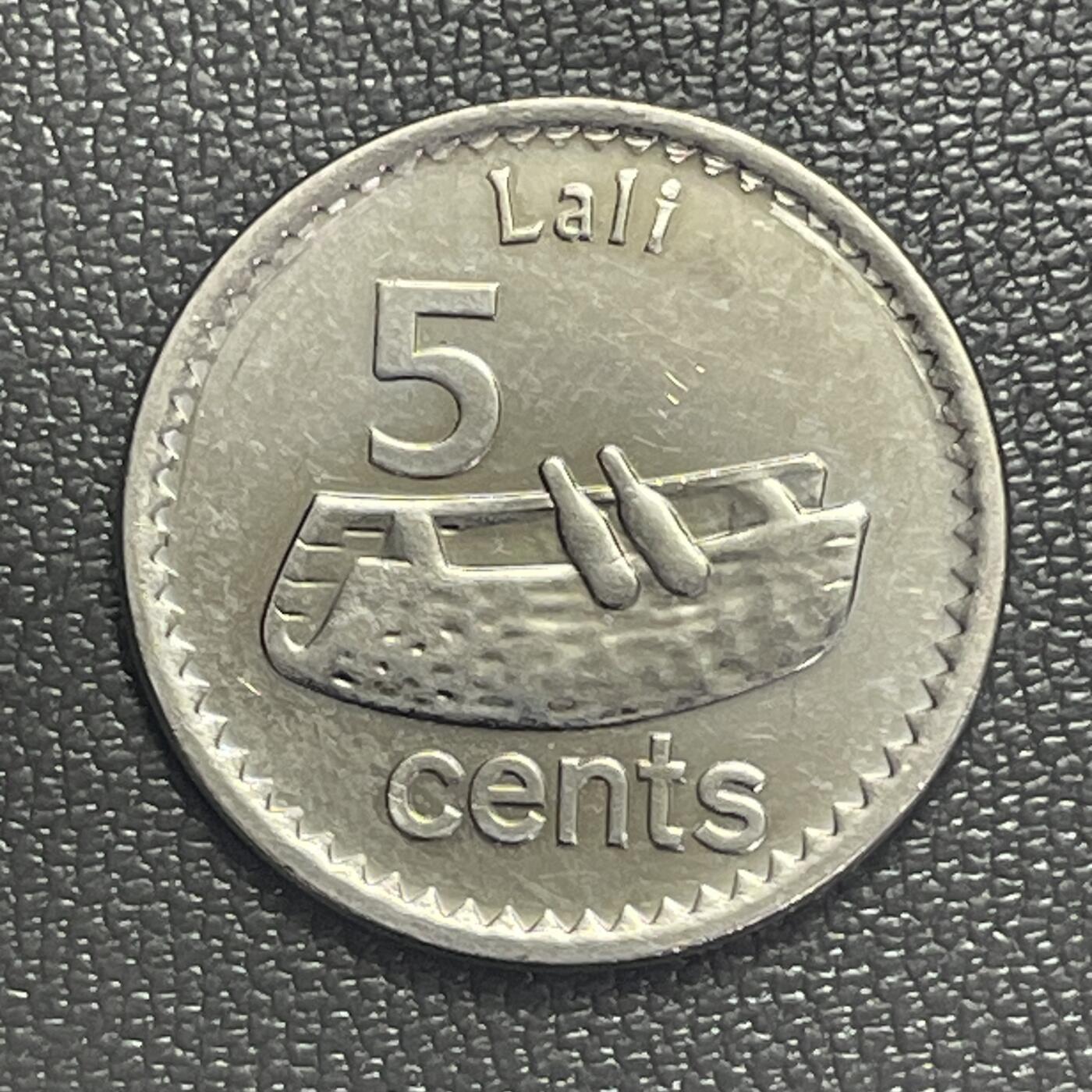 回流0406 斐济2014年5分 蓝刺尾鱼（也叫蓝塘鱼/紫蓝吊）