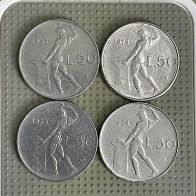 2026年第41场各国散币拍卖（总第191场） - 意大利50里拉4枚