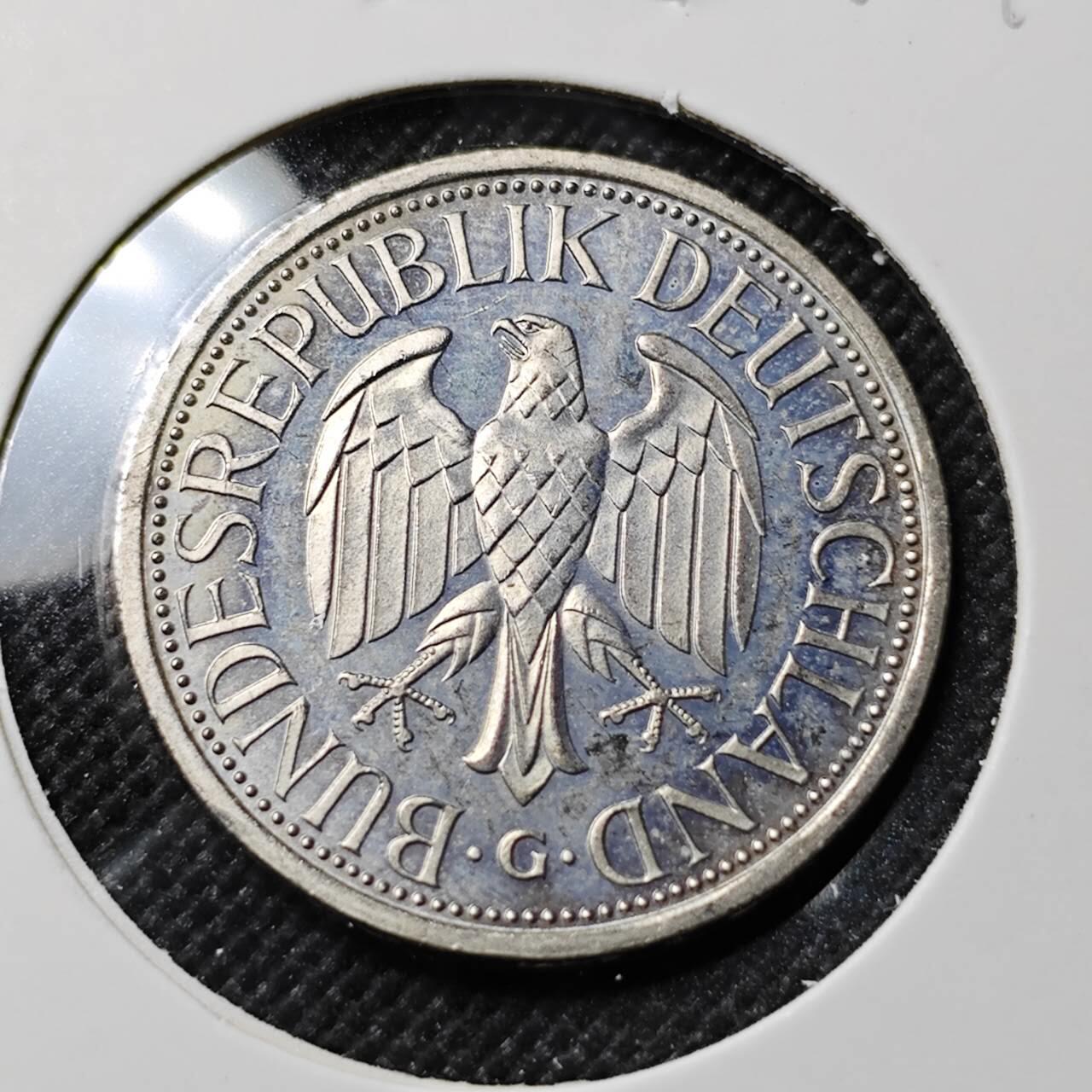 KK钱币收藏小铺  第412期 2月预留时间 周末发货 1989联邦德国1马克 好品