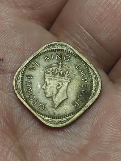 2026年第三十九场(总第二百零八场）外国好品散币场(免佣金) - 英属印度1944年1/2安娜(乔治六世时期，第二版)