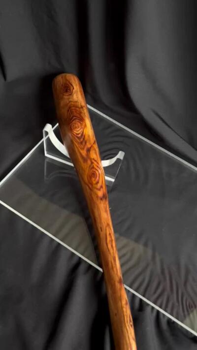 零元拍：NO.9海南黄花梨随形文玩把玩棍，尺寸约：46.5/2/3CM