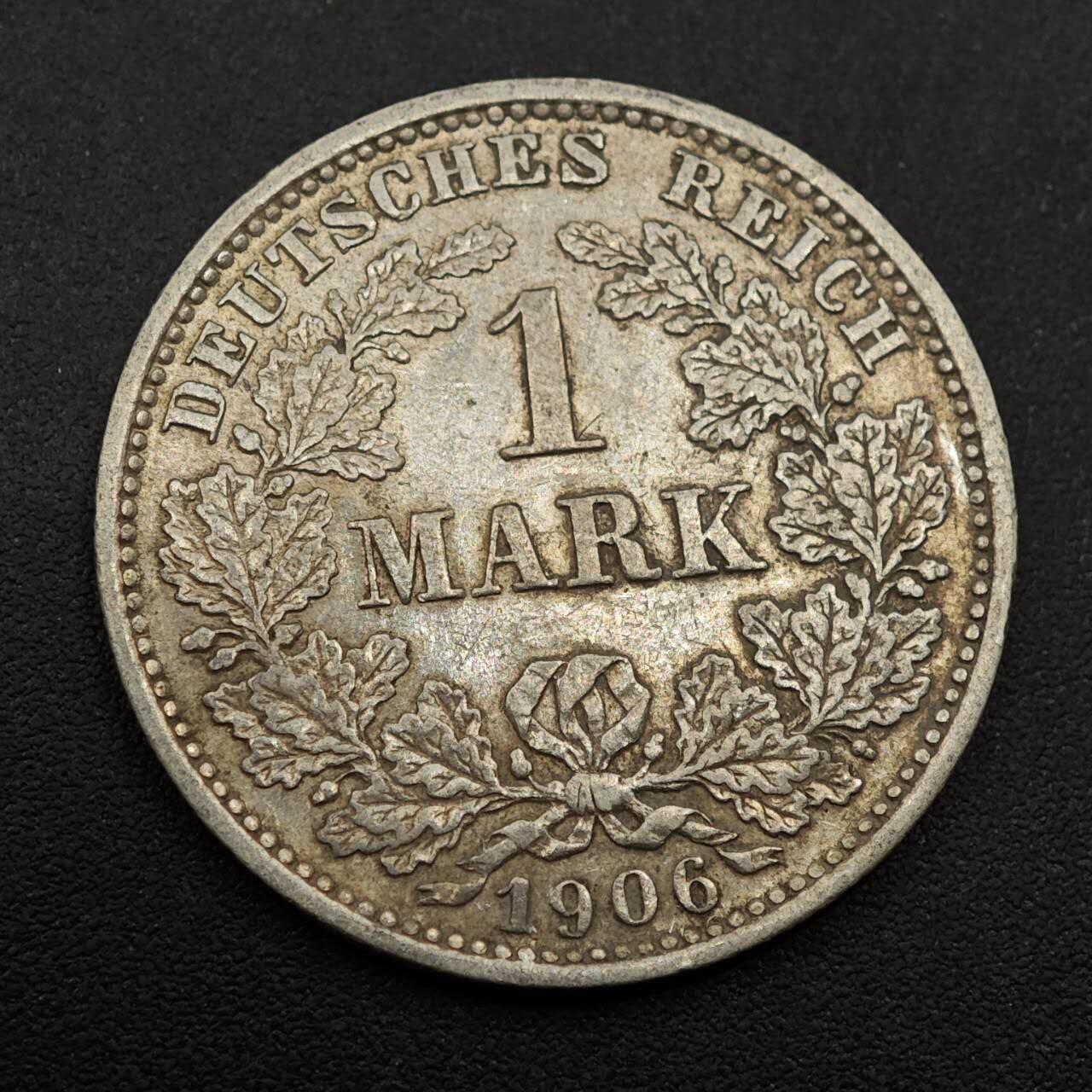 【淘币小摊】实时拍第八百八十五拍   小银币场    每周一统一发货 德国1906年长翅1马克银币