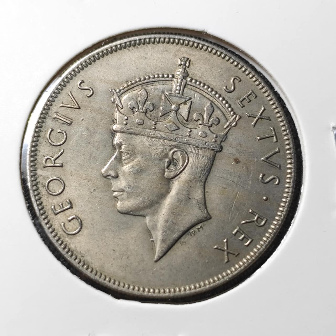 KK钱币收藏小铺  第412期 2月预留时间 周末发货 1952英属东非1先令 深打状态