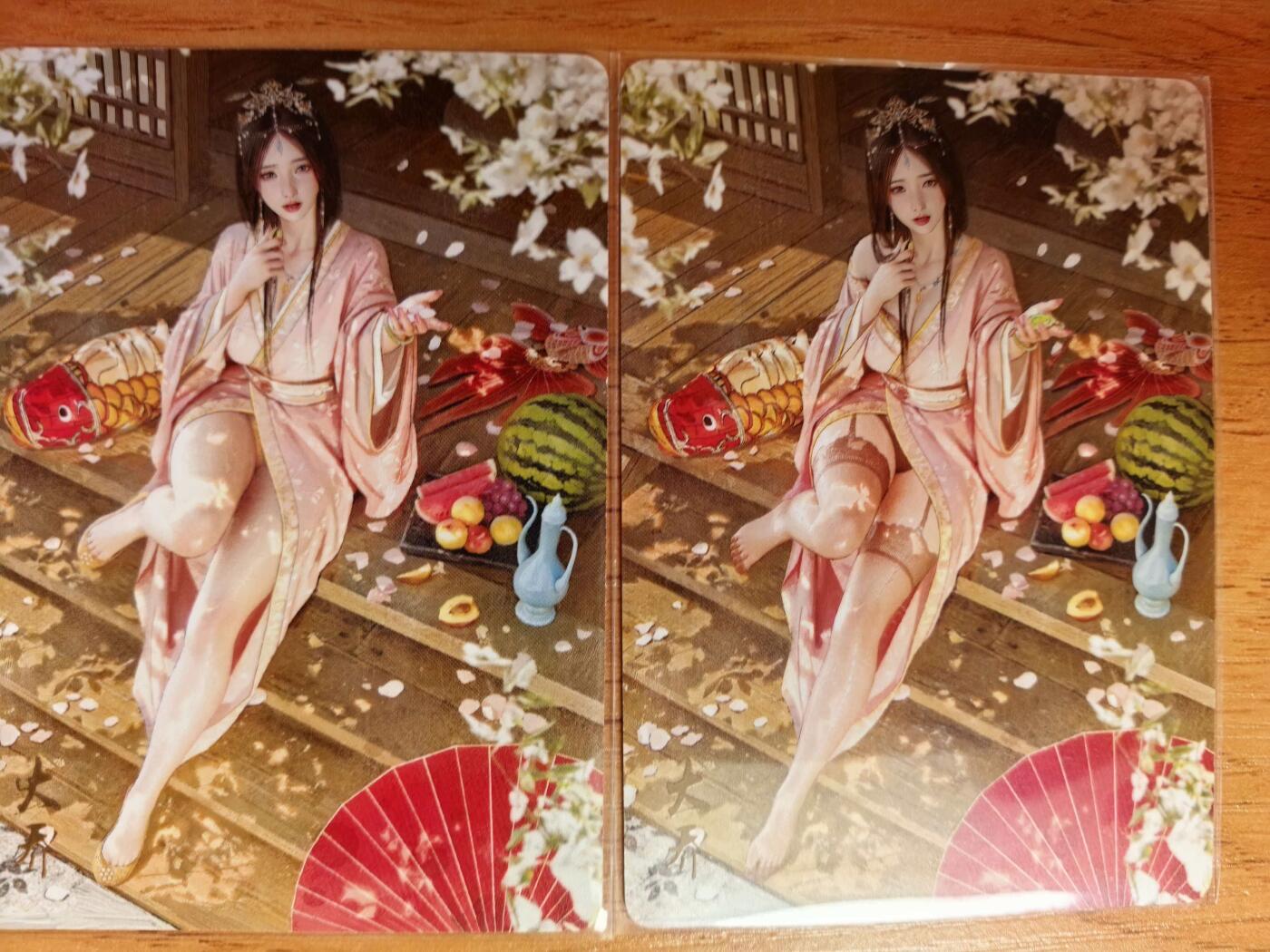 阳大大卡牌拍卖第107期（持续收拍品，周五晚上九点截拍，进群福利早知道） 【双色】焱卡文化 燎原三国 龙骧虎跃 刷子 大乔 原色+异色 普卡2张  限编053/100、005/100