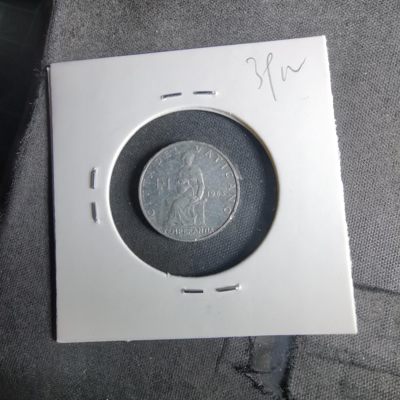 沼泽如烟--第1039场 梵蒂冈1963年1里拉