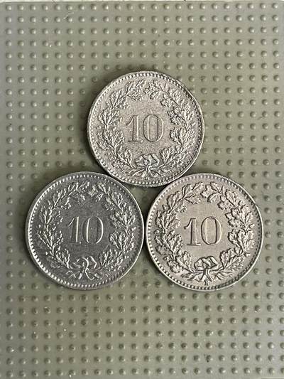 2026年第41场各国散币拍卖（总第191场） - 瑞士10生丁3枚