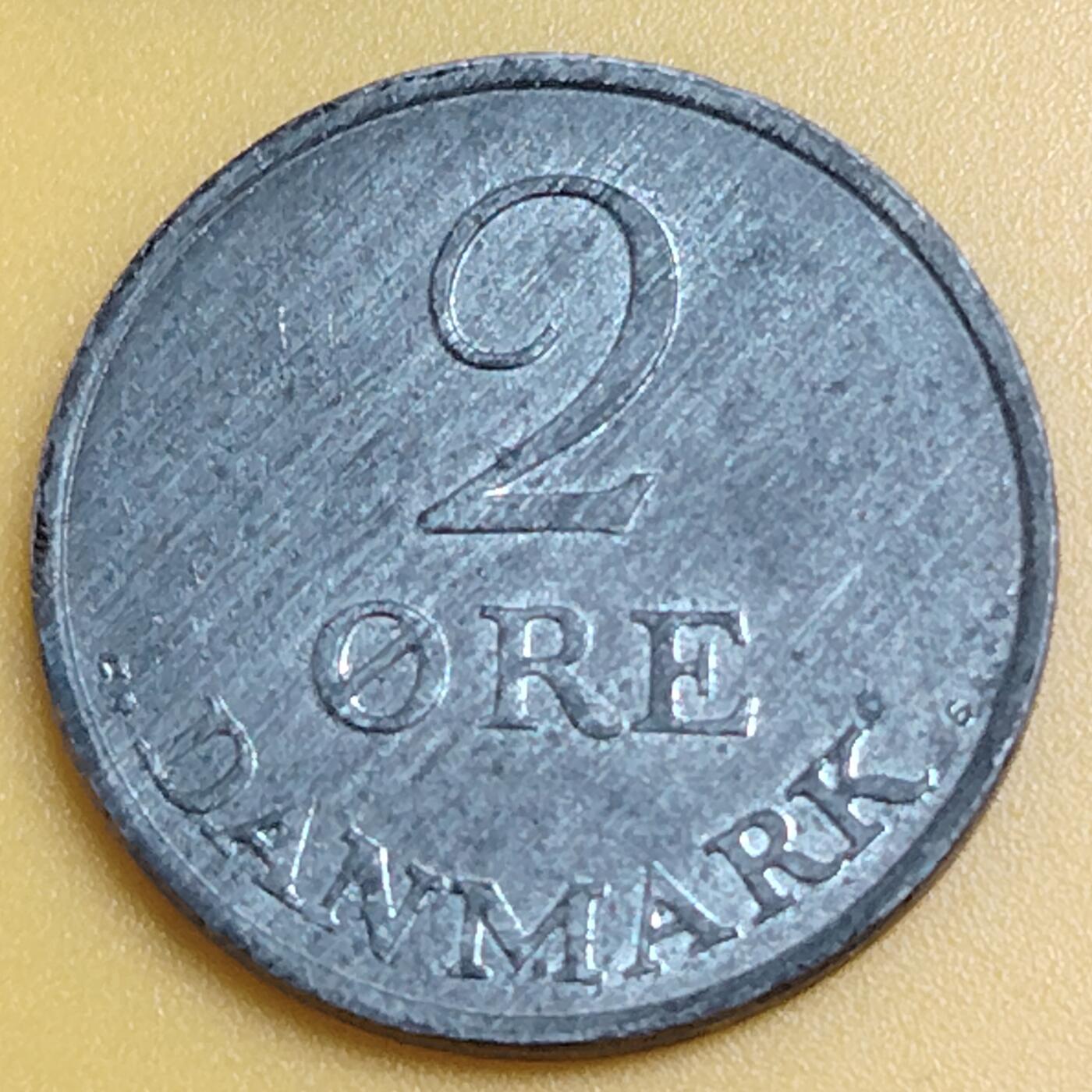 布加迪🐬～世界钱币(上海)🌾第 286 期 /  各国套币和散币 丹麦🇩🇰 1967年 2奥尔