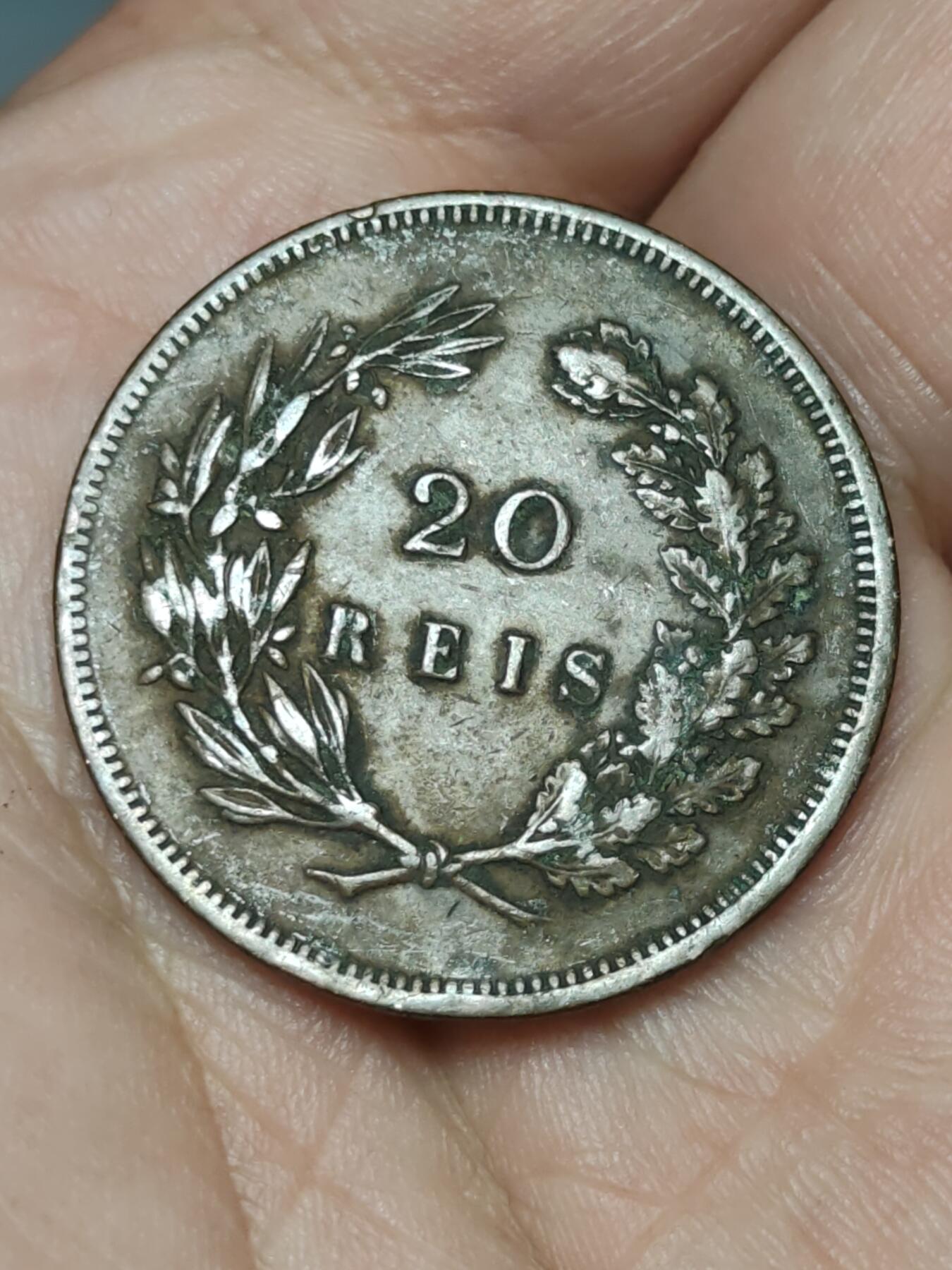 2026年第三十九场(总第二百零八场）外国好品散币场(免佣金) 葡萄牙王国1891年20瑞斯(卡洛斯一世时期)