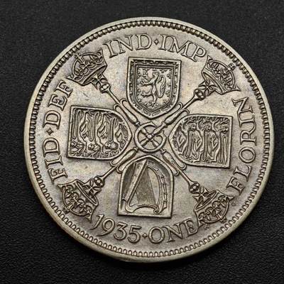 【淘币小摊】实时拍第八百八十五拍   小银币场    每周一统一发货 - 英国1935年乔治五世弗洛林银币