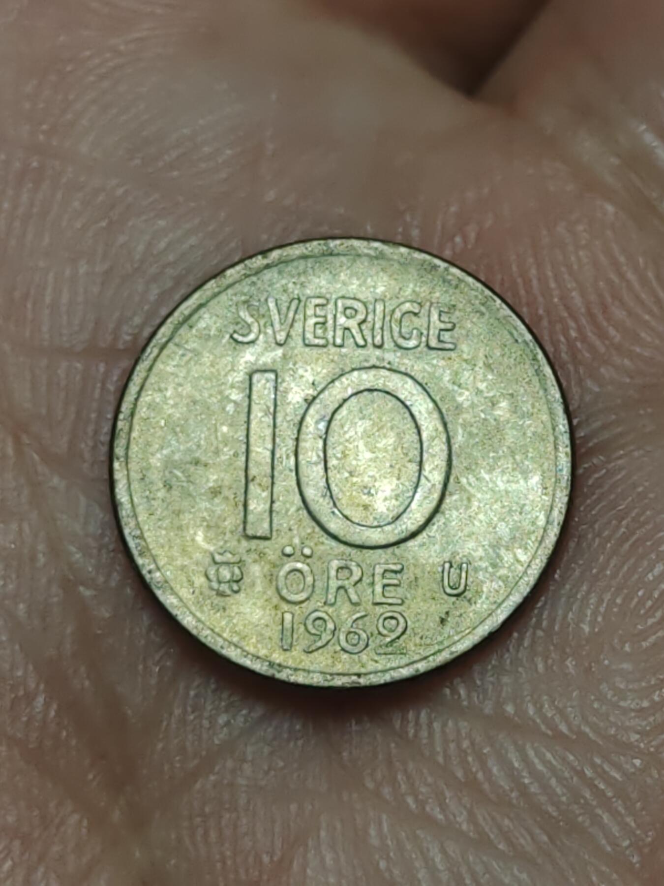 2026年第三十九场(总第二百零八场）外国好品散币场(免佣金) 瑞典🇸🇪1962年10欧尔银币(古斯塔夫六世第一版，后期U标，400银)