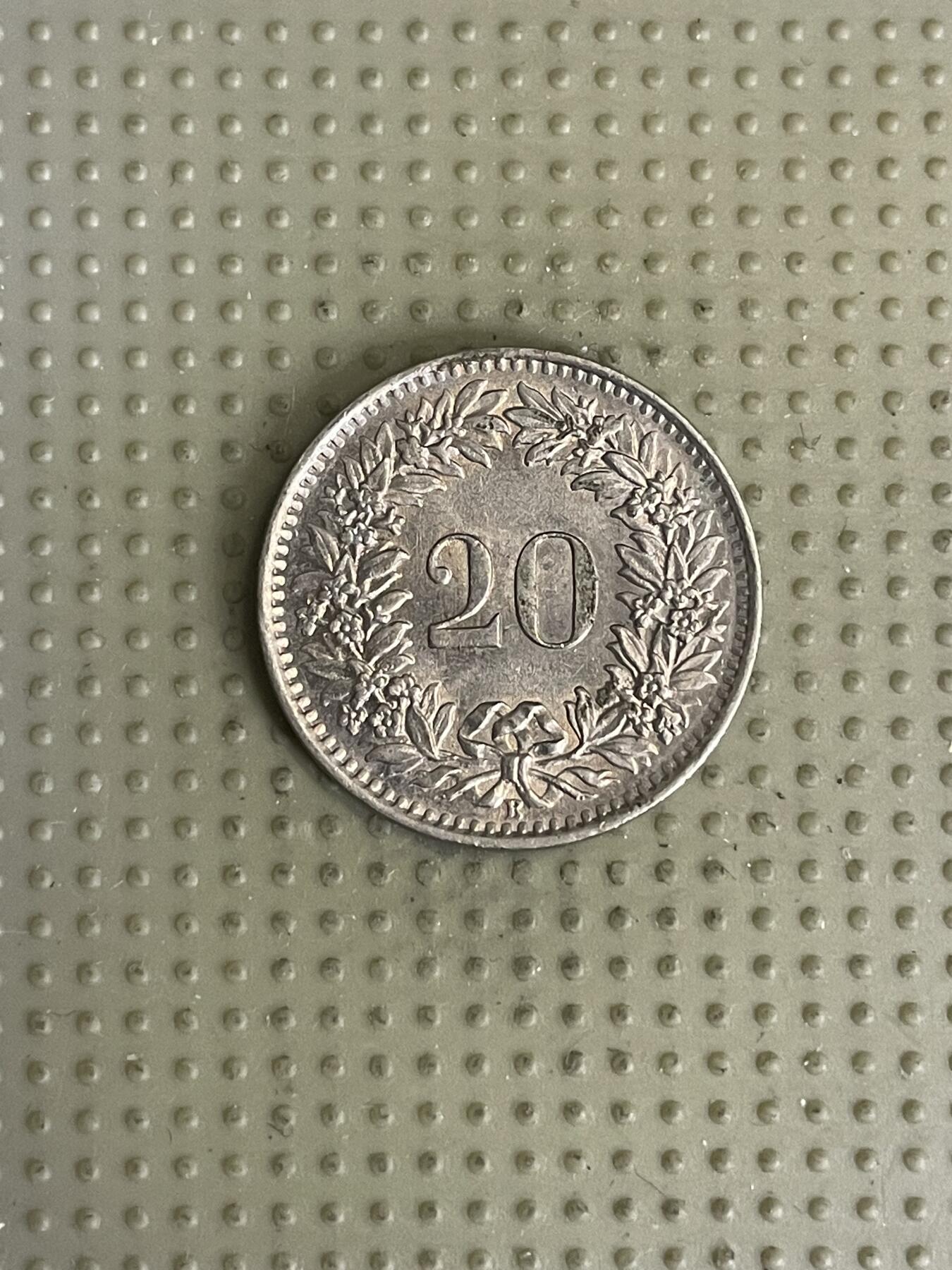 2026年第41场各国散币拍卖（总第191场） 瑞士1964年20生丁