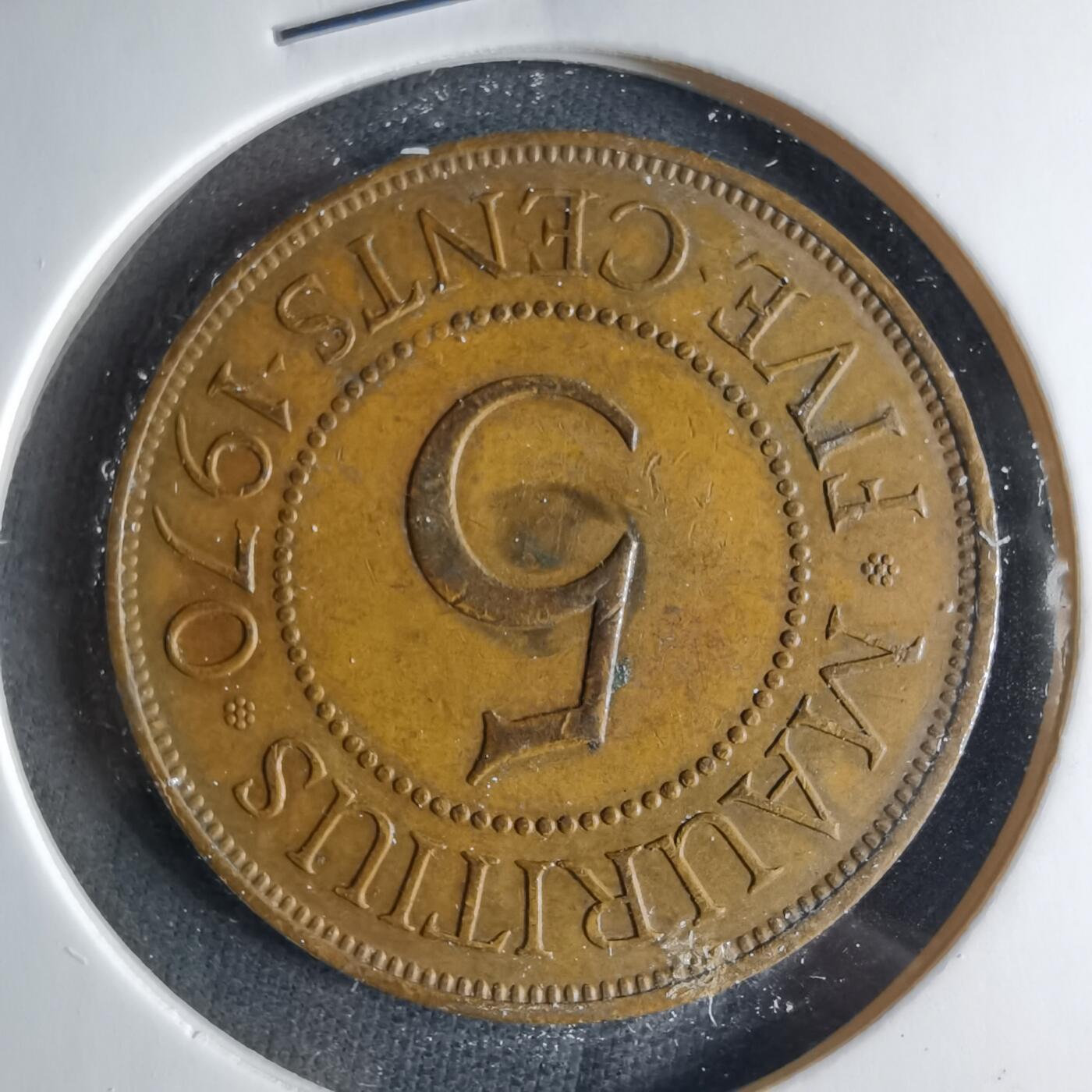 沼泽如烟--第1039场 毛里求斯1970年五分