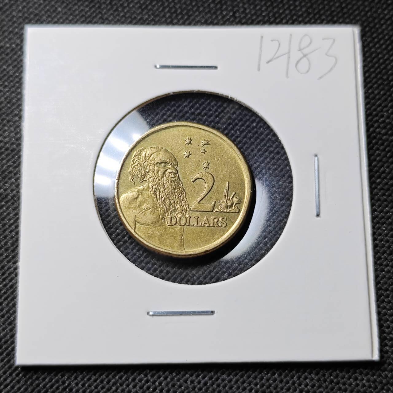 KK钱币收藏小铺  第412期 2月预留时间 周末发货 2001澳大利亚土著人2元