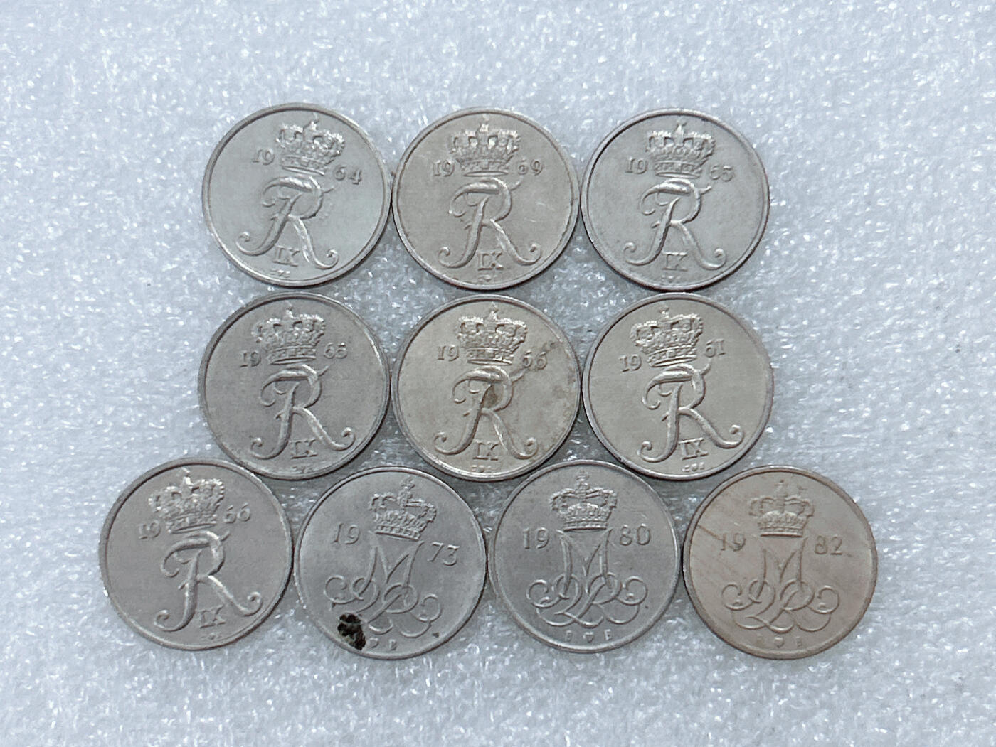 第一海外回流一元起拍收藏 散集专场  第310期 丹麦10欧尔硬币 10枚