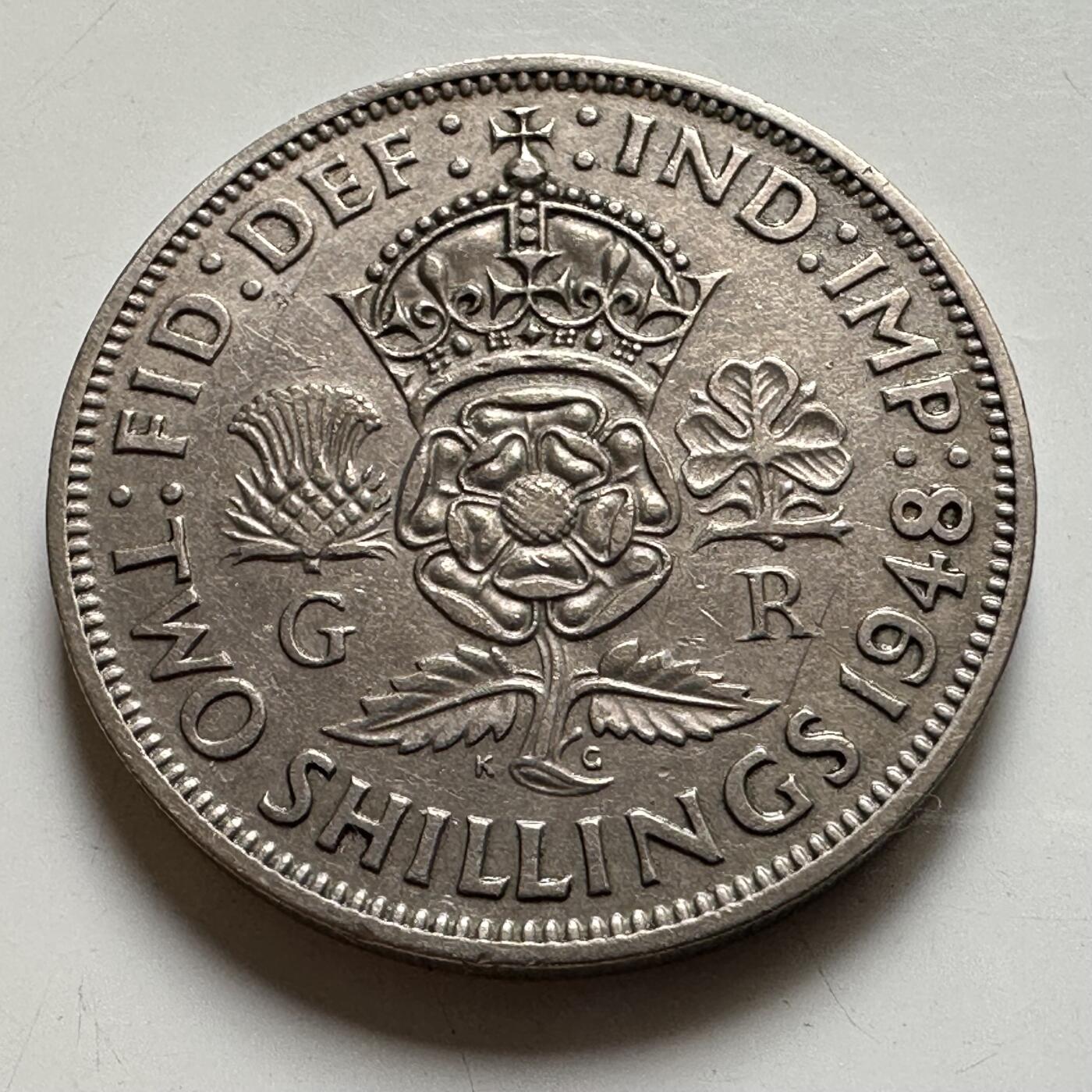 🌹外币初藏🌹🐯2026年第35场   每周二四六晚8️⃣点 接代拍 英国1948年两先令