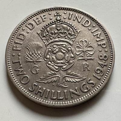 🌹外币初藏🌹🐯2026年第35场   每周二四六晚8️⃣点 接代拍 - 英国1948年两先令