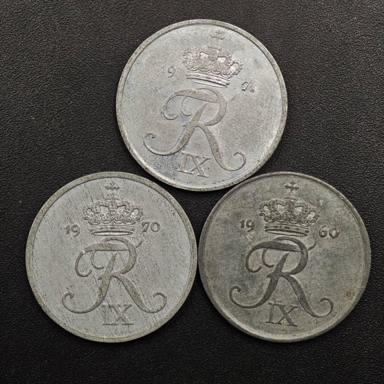 【淘币小摊】实时拍第八百八十六拍   散币场    每周一统一发货 丹麦2欧尔锌币3枚